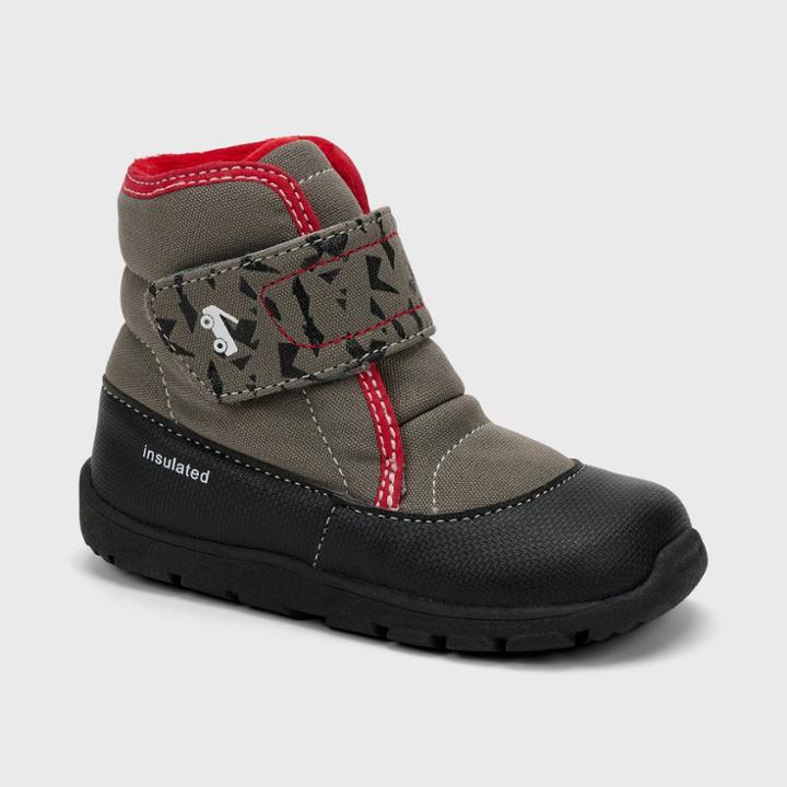 Toddler See Kai Run Basics Blake Winter Boots - Black/red
