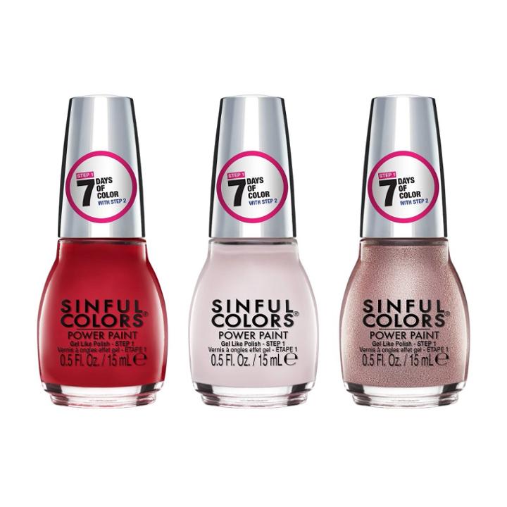 Sinful Colors Nail Polish Set - Power Moves - Thrilled - Sweet &