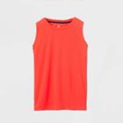 Girls' Muscle Tank Top - All In Motion Bright Red