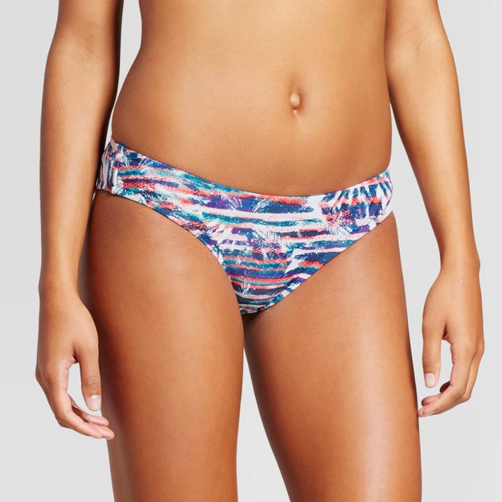 Mossimo Women's Hipster Bikini Bottom - Parakeet Teal Multi - L -