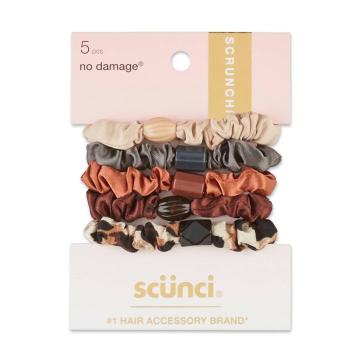 Scunci Basic Beaded Satin Mini Scrunchie