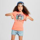 Petitegirls' Short Sleeve Camera Graphic T-shirt - Cat & Jack Orange