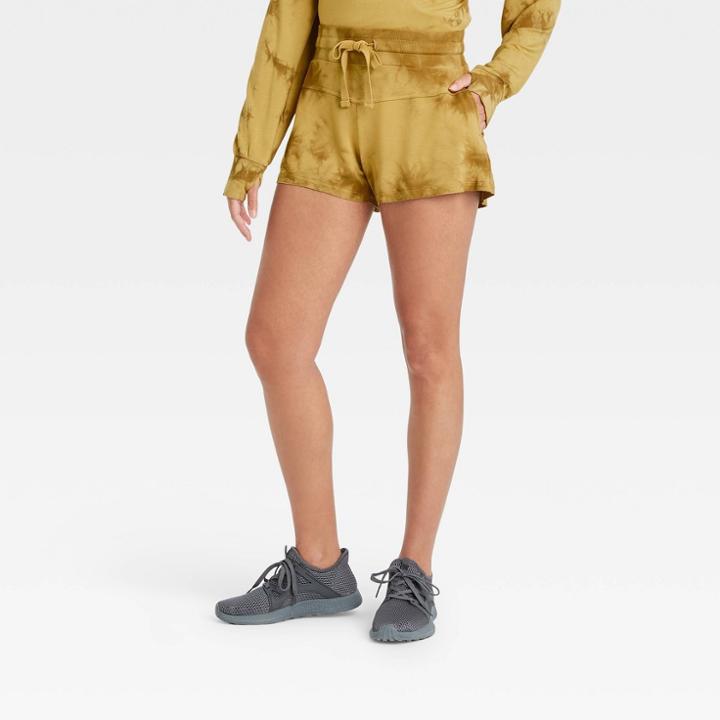 Women's Soft Lightweight Mid-rise Shorts - Joylab Antique Gold