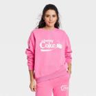 Women's Coca-cola Cherry Coke Graphic Sweatshirt - Pink