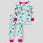 Lamaze Toddler Girls' 2pc Long Sleeve Organic Cotton Snug Fit Pajama Set -