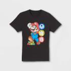 Boys' Nintendo Mario Short Sleeve Graphic T-shirt - Black