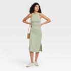 Women's Sleeveless Ribbed Dress - A New Day