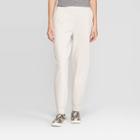 Women's Mid-rise Straight Leg Knit Jogger Pants - Prologue Cream S, Size: