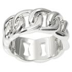 Women's Journee Collection Curb Chain Band In Brass - Silver