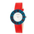 Women's Crayo Prestige Polyurethane Strap Watch-red, Red
