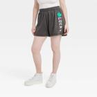 Modern Lux Women's St. Patrick's Day Lucky Graphic Jogger Shorts - Gray