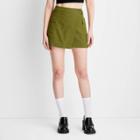 Women's High-rise Cargo Mini Skirt - Future Collective With Gabriella Karefa-johnson Green