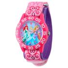 Disney Girls' Princess Plastic Watch - Pink