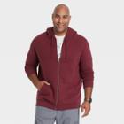 Men's Tall Standard Fit Hooded Sweatshirt - Goodfellow & Co Red
