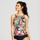 Clean Water Cleanwater Women's Tropical Strappy High Neck One Piece - Multi S,