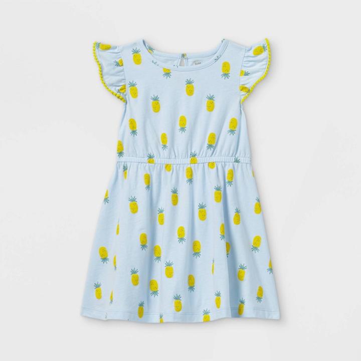 Toddler Girls' Pineapple Tank Dress - Just One You Made By Carter's Blue