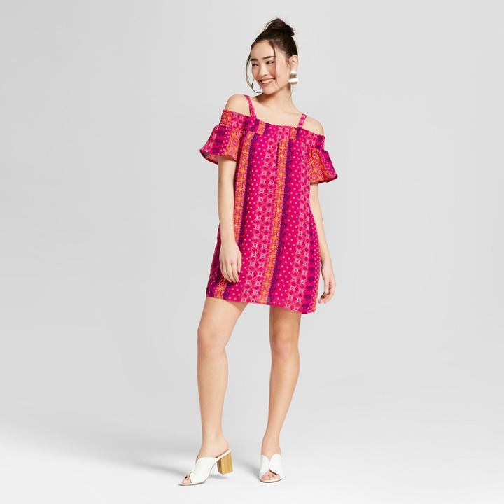Women's Off The Shoulder Shift Dress - Lily Star (juniors') Purple