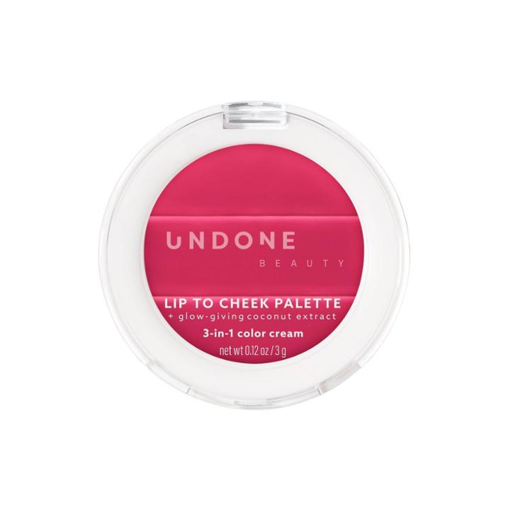 Undone Beauty Lip To Cheek 3-in-1 Cream Tint Lip Makeup - Berry