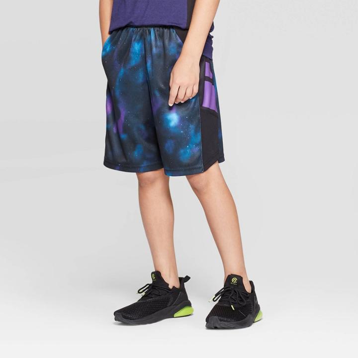 Boys' Printed Court Shorts - C9 Champion Dark Purple