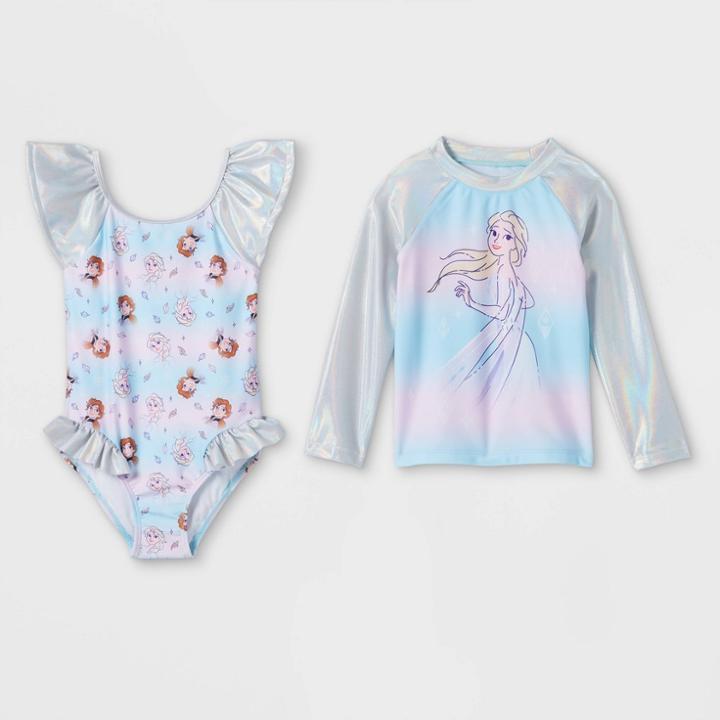 Toddler Girls' Frozen Rash Guard