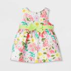 Baby Girls' Floral Bow Dress - Cat & Jack Newborn, Girl's,