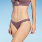 Women's V-front High Leg Extra Cheeky Bikini Bottom - Shade & Shore Dusk Purple