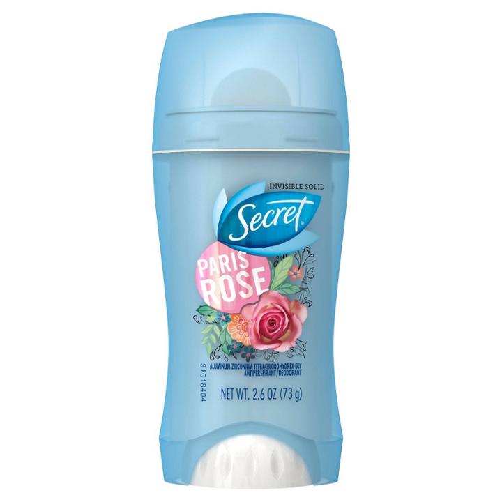 Secret Fresh Antiperspirant And Deodorant Invisible Solid Paris Rose