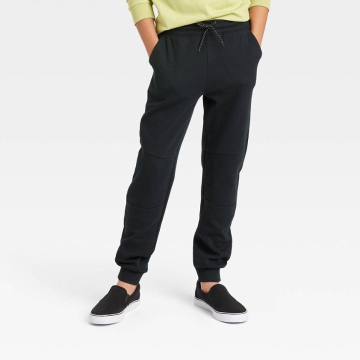 Boys' Sport Knit Pull-on Jogger Pants - Art Class Black
