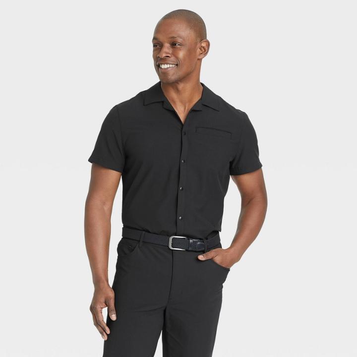 Men's Short Sleeve Adventure T-shirt - All In Motion Black Onyx