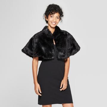 Estee & Lilly Women's Faux Fur Capelette - Estee &