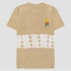 Men's Disney Bart Simpson Short Sleeve Graphic T-shirt - Beige