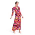 Floral Open Back Cascade Ruffle Dress - Rixo For Target Pink