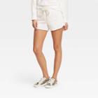 Women's Mid-rise French Terry Pull-on Shorts - Universal Thread White