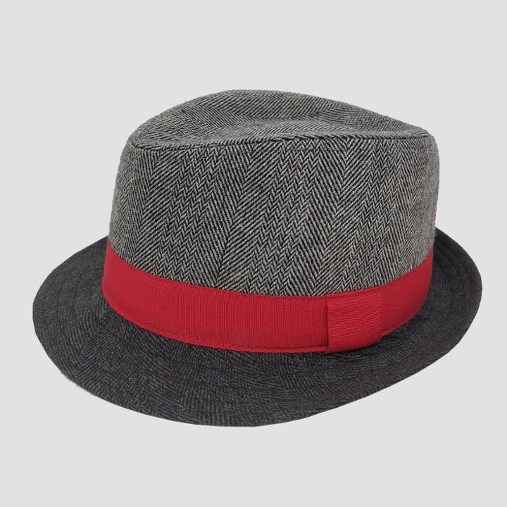 Baby Boys' Holiday Fedora Hat - Cat & Jack Gray Newborn