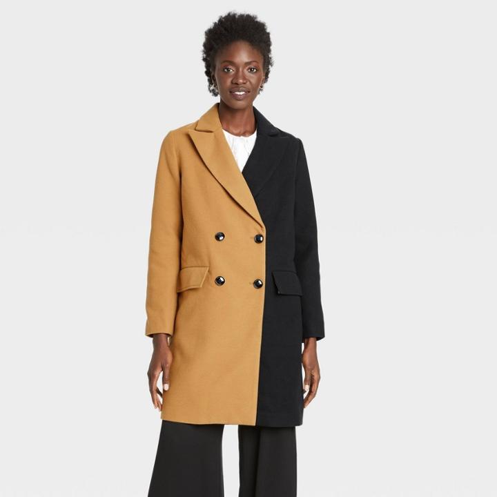 Women's Overcoat - Who What Wear Black