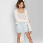Women's Seamed Denim Mini Skirt - Wild Fable Light Wash 00, Women's,