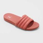 Women's Kendra Solid Slide Sandals - Shade & Shore Burgundy