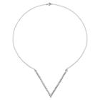 Target Sterling Silver Geometric Cz Necklace,