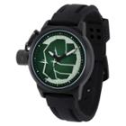 Disney Men's Marvel Hulk Crown Protector Watch - Black