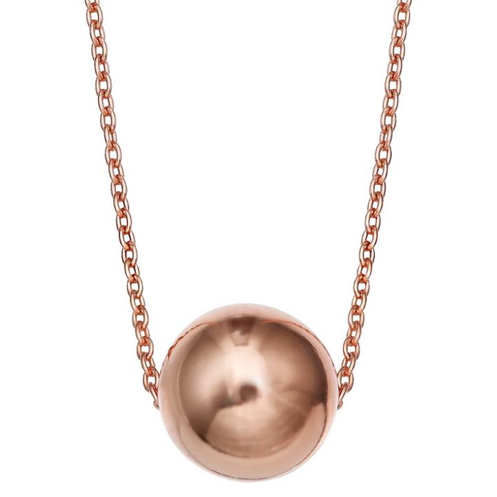 Target Ball Slider Pendant In Sterling Silver - Rose Gold