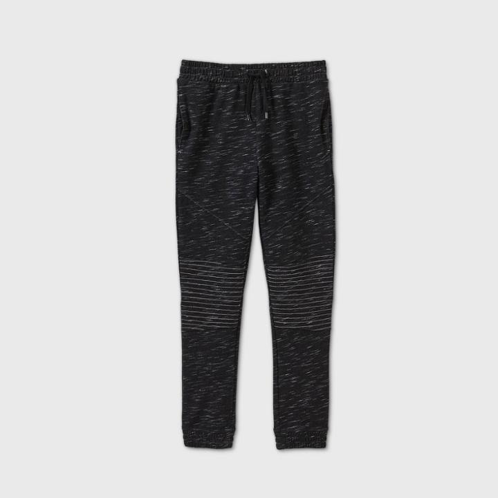 Boys' Moto Spacedye Joggers - Art Class Black