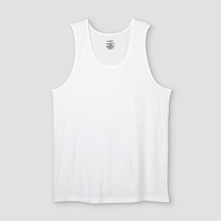 Men's Big & Tall 4pk Tank Top - Goodfellow & Co White