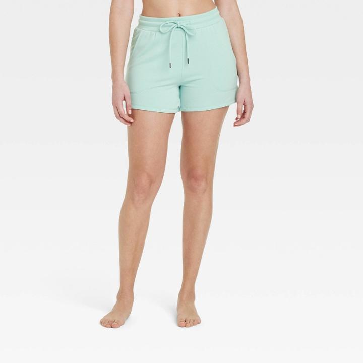 Women's Beautifully Soft Fleece Shorts - Stars Above Light