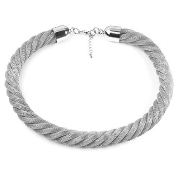 Elya West Coast Jewelry Stainless Steel Twisted Mesh Necklace, Girl's,