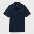 Kids' Short Sleeve Performance Uniform Polo Shirt - Cat & Jack Navy