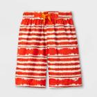 Speedo Boys' Tie-dye Striped Swim Trunks - Orange