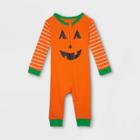 No Brand Baby Halloween Pumpkin Matching Family Union Suit - Orange