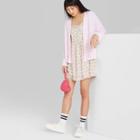 Women's Long Sleeve Open Neck Lightweight Cardigan - Wild Fable Lilac Xs, Women's, Purple