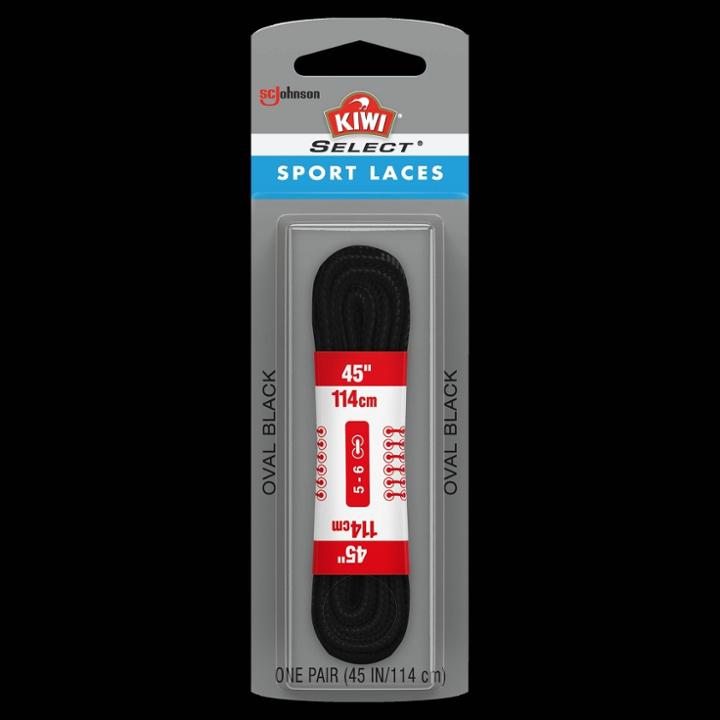 Kiwi Select Sport Oval Lace - Black 45, Adult Unisex