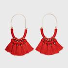 Sugarfix By Baublebar Multi-tassel Threader Earrings - Red